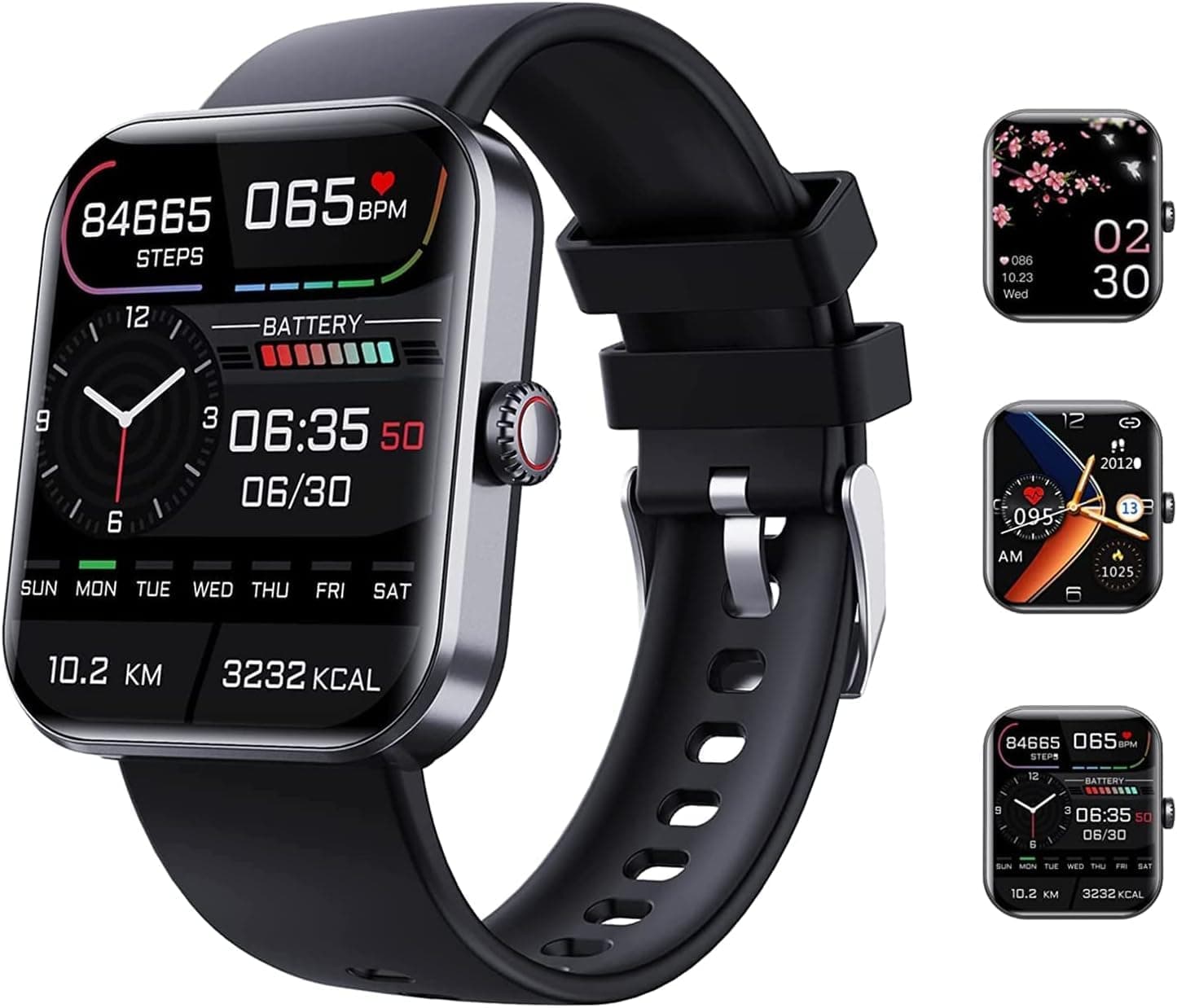 Smart watch|1.91" HD Display|Smart Watches For Men Women|Heart Rate/Sleep Statistics|IP68 Waterproof|100+ Sports Modes|Compatible with iOS & Android