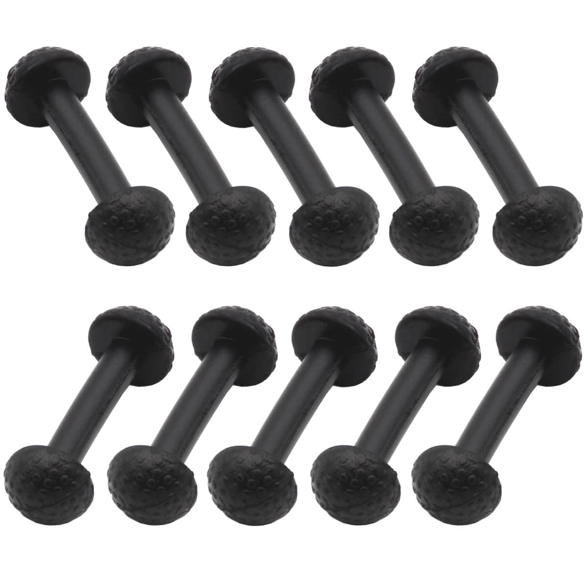gtpartes 10pcs Motu Leg Band Replacement Connectors Fit for Vintage Figures Black Rubber