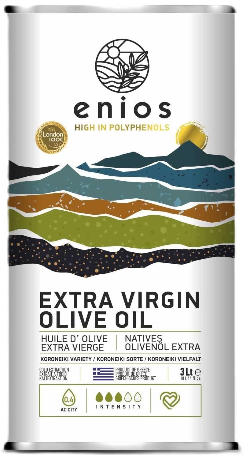 Enios Premium Greek (Kalamata) Extra Virgin Olive Oil 3L. New Harvest 2025/20...