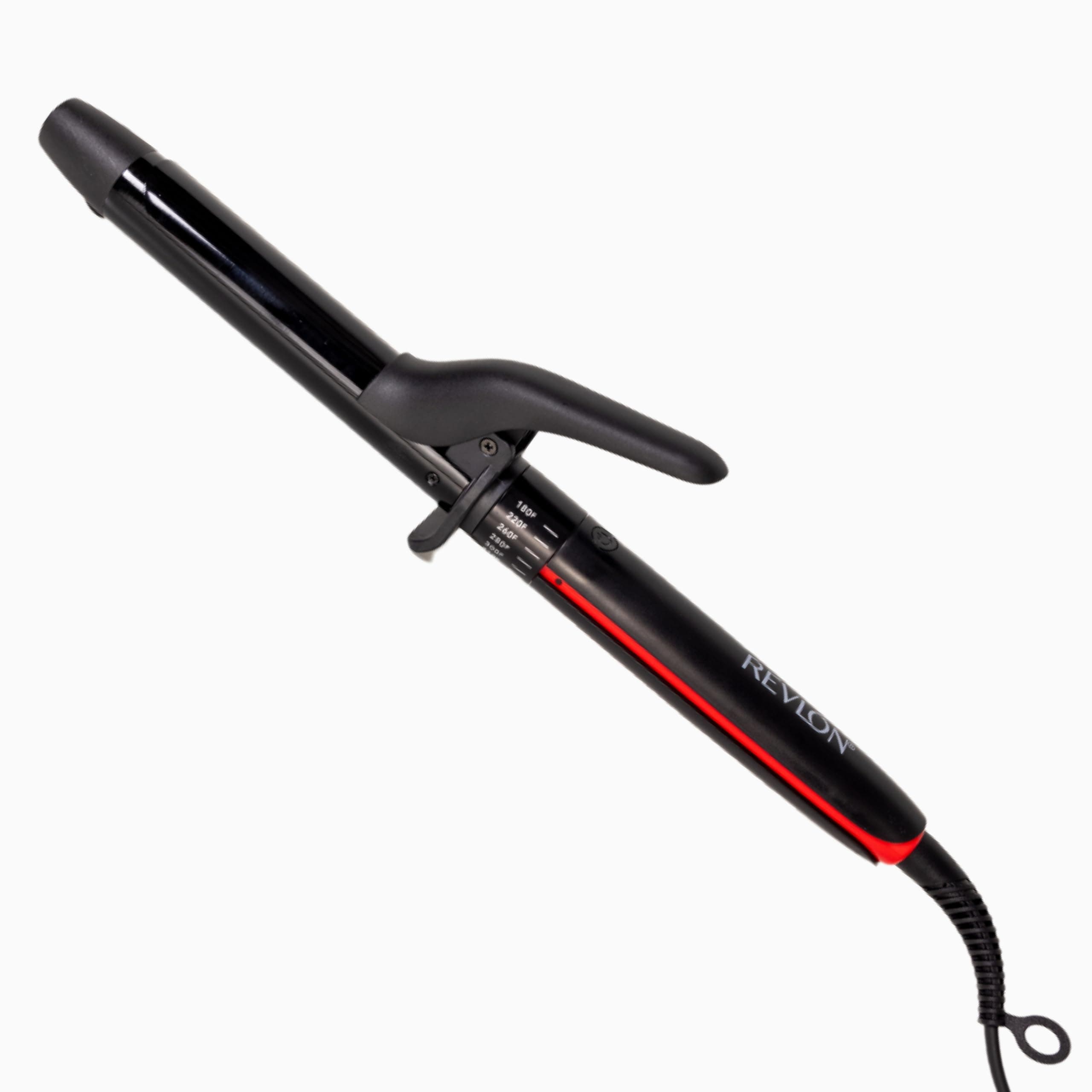 Revlon SmoothStay 1" Ceramic Curling Iron, Black, 430°F, Creates Smooth, Shiny Curls with Reduced Frizz and Heat Damage
