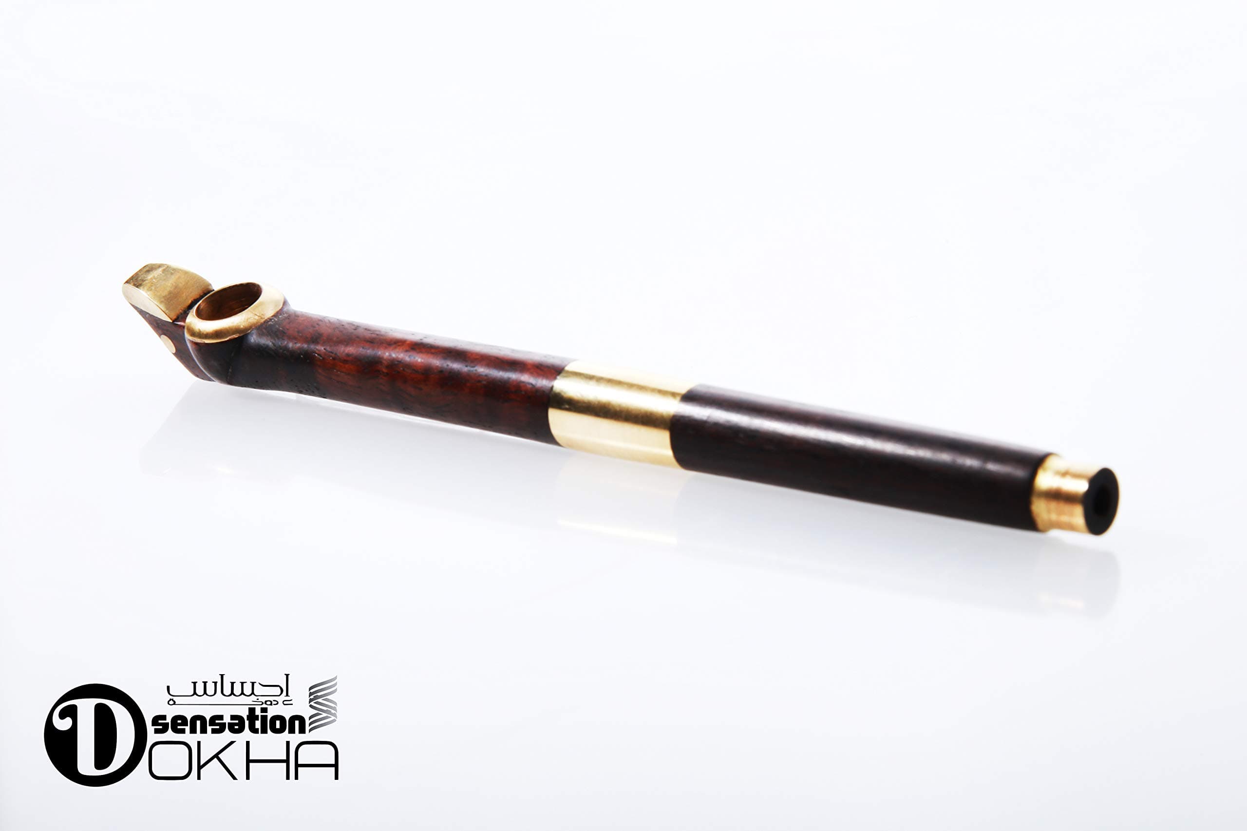 Sensation Dokha- Vintage and Modern Handmade Dokha Medwakh Pipes Finish W/ 2 Year Guarantee (Roman Wood)
