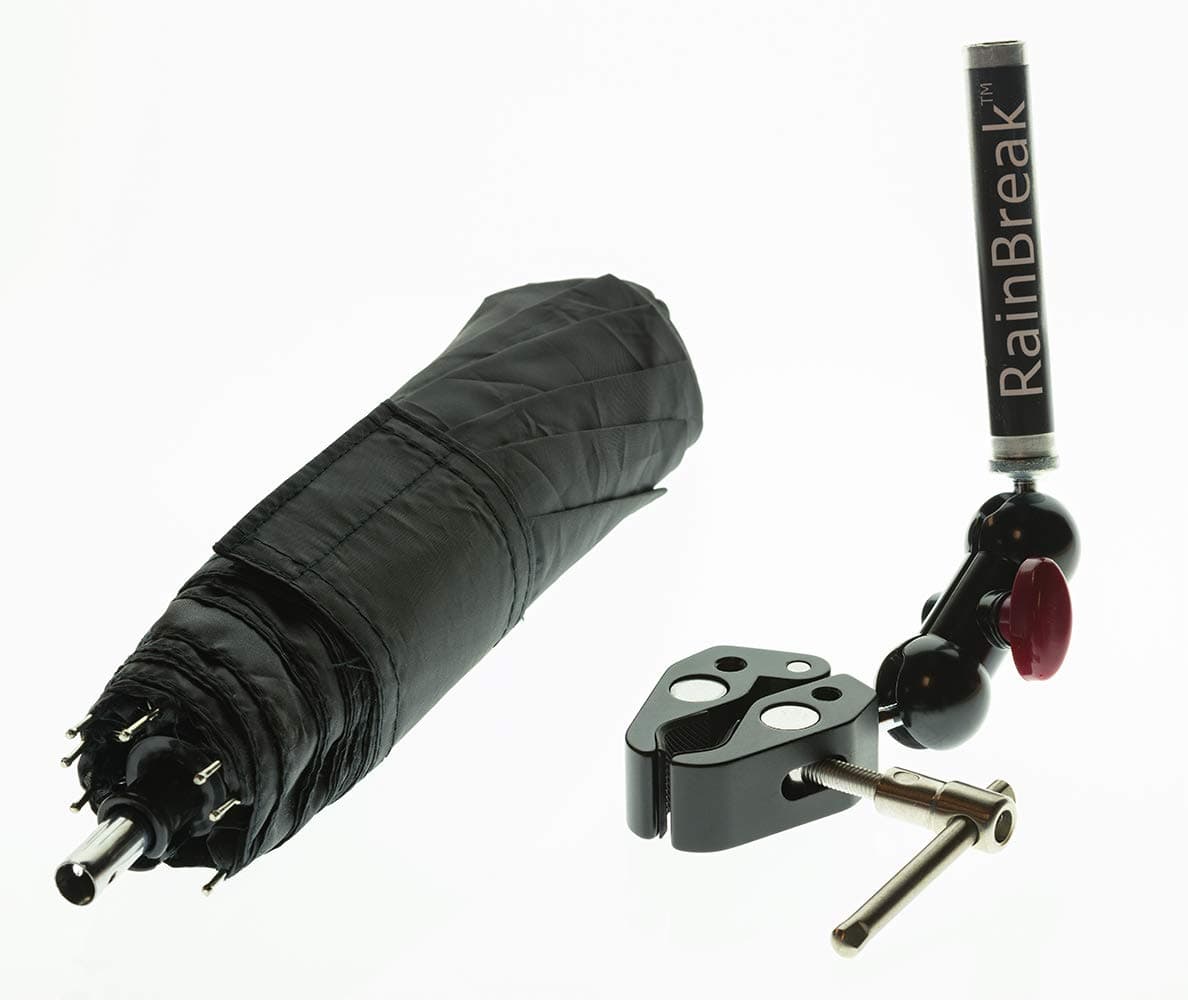 RainBreak Umbrella Holder for Camera Tripod
