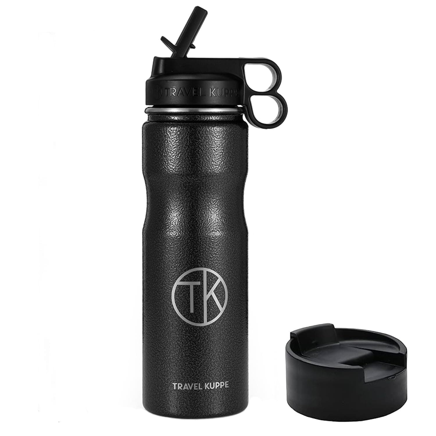 Vacuum Insulated Cycling Sports Water Bottle | Bike Water Bottle w/Straw & Sip Lid | Stainless Steel | Scratch Resistant
