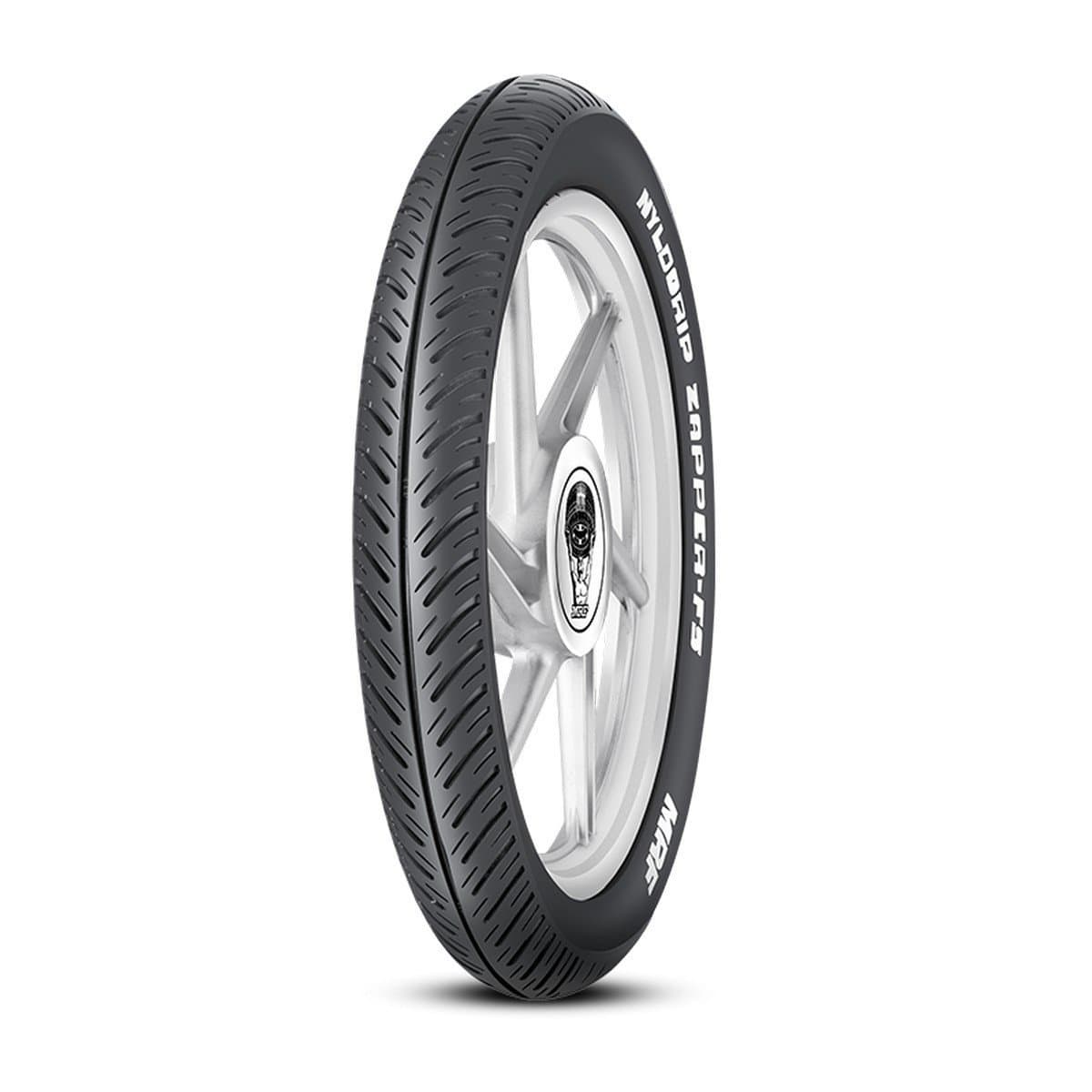 MRF Zapper FS 90/90-17 49P Tubeless Bike Tyre, Front