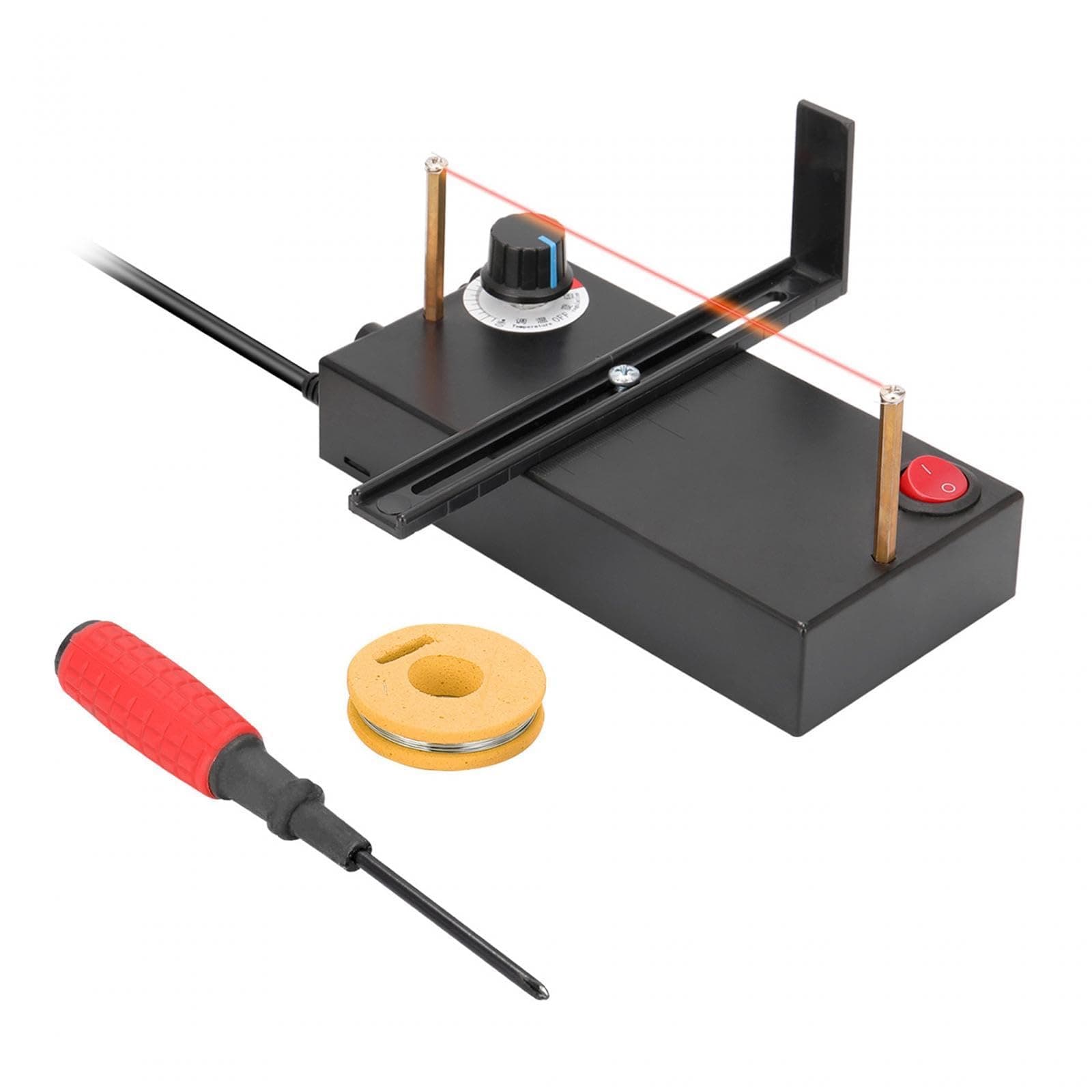 Heat Cutting Ribbon Cutter, Electric Rope Cutter Thermal Supplies Portable with Screwdriver for Ribbon Braid Nylon Band Ropes