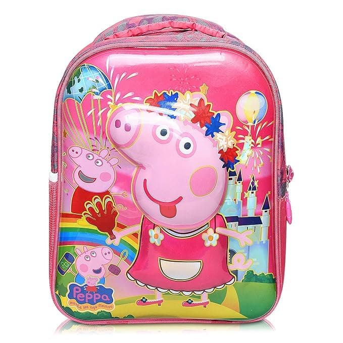 Stylbase 15 Inch 3D Cartoon School Bag for Boys & Girls | Waterproof Lightweight Polyester Kids Backpack with Bottle Pocket | Ideal School Bags for Kids Nursery, LKGClass (3-5 Years)