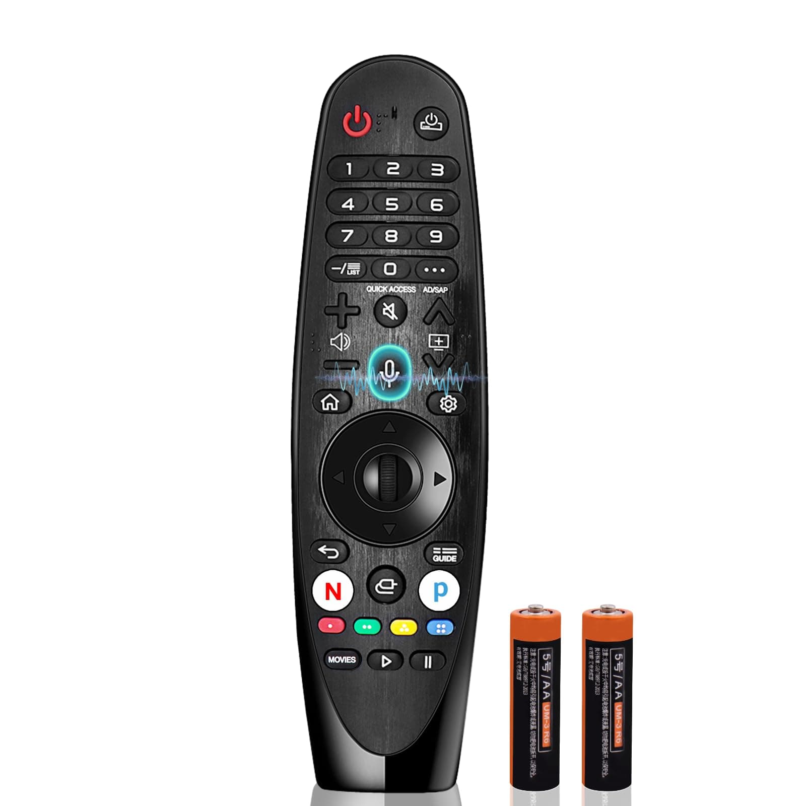 AN-MR18BA AN-MR20 AKB75855501 for LG Voice Magic Remote Control for All 2018 4K UHD Smart LG TVs, Magic Remote with Voice and Pointer Function for LG Magic Voice Remote