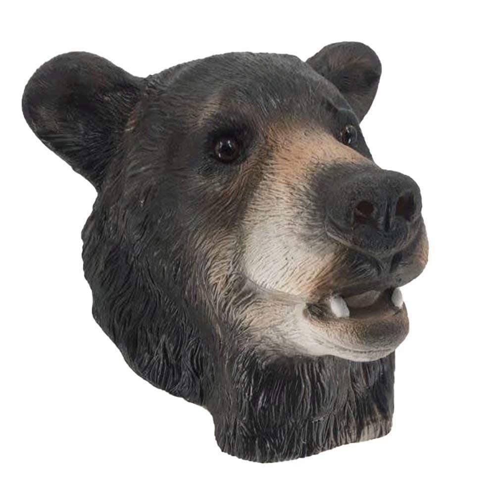 Realistic Black Bear Latex Animal Head Mask Adult Halloween Cosplay Animal Headgear Fancy Dress Carnival Party