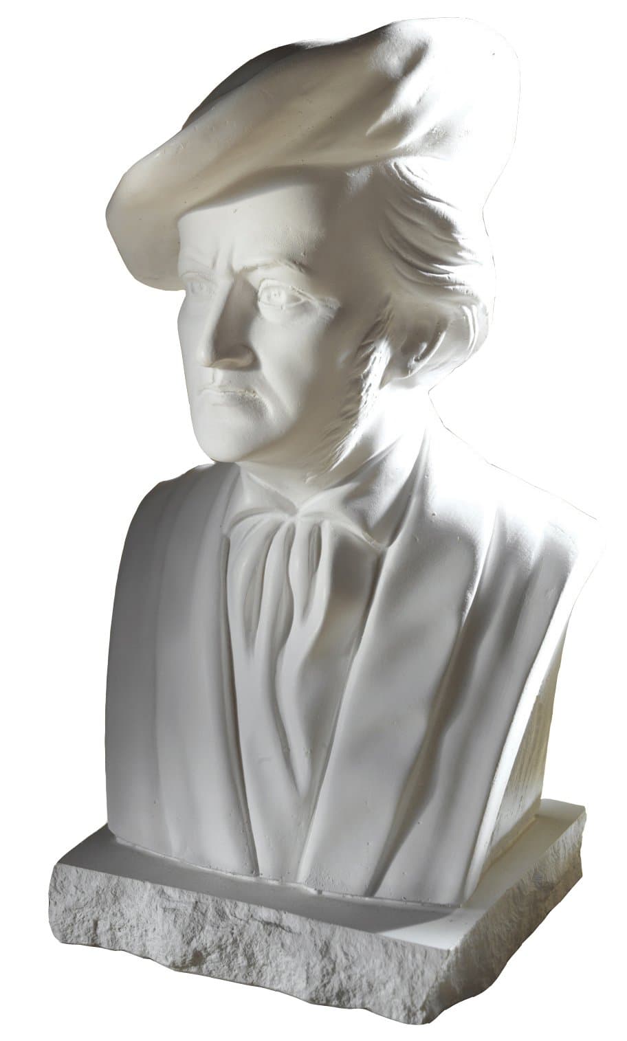 Bust of composer Richard Wagner, height 22 cm, plaster (of paris)