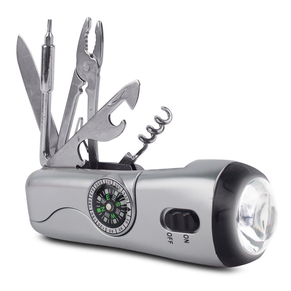 Delk 10-Function Adventure Compact Multi-Function Tool - Silver