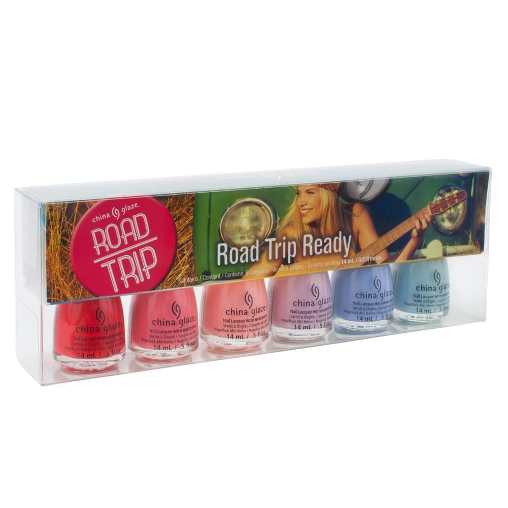 China Glaze Nail Palish Road Trip Ready 6pc Full Set