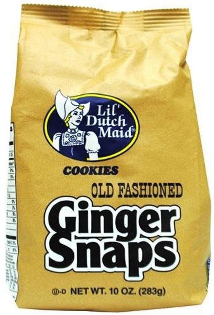 Lil' Dutch Maid Old Fashioned Ginger Snaps Cookies (Two 10oz Bags)