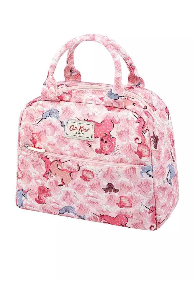 Cath Kidston Unicorn Wave Grab Handle Lunch Bag Girls Insulated foil Lined in Pink
