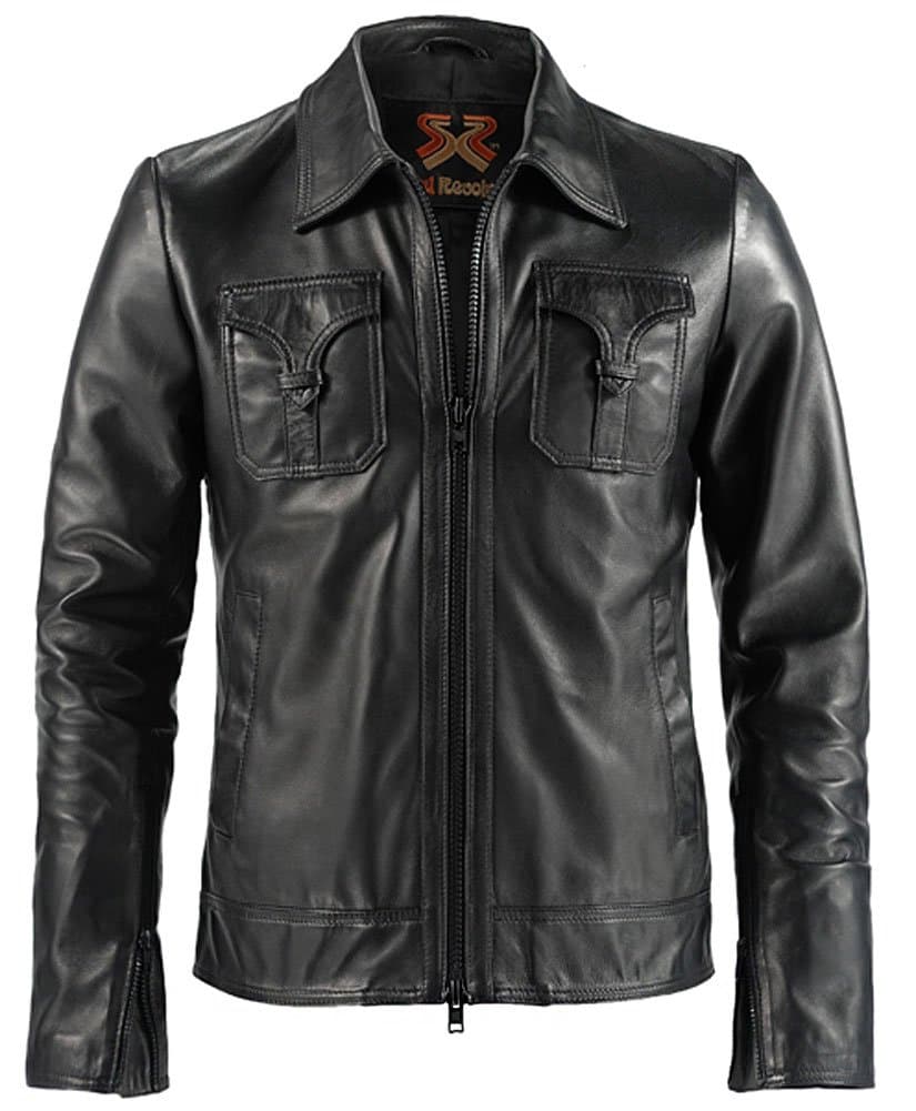 Soul Revolver Drifter Vintage Leather Jacket - Black