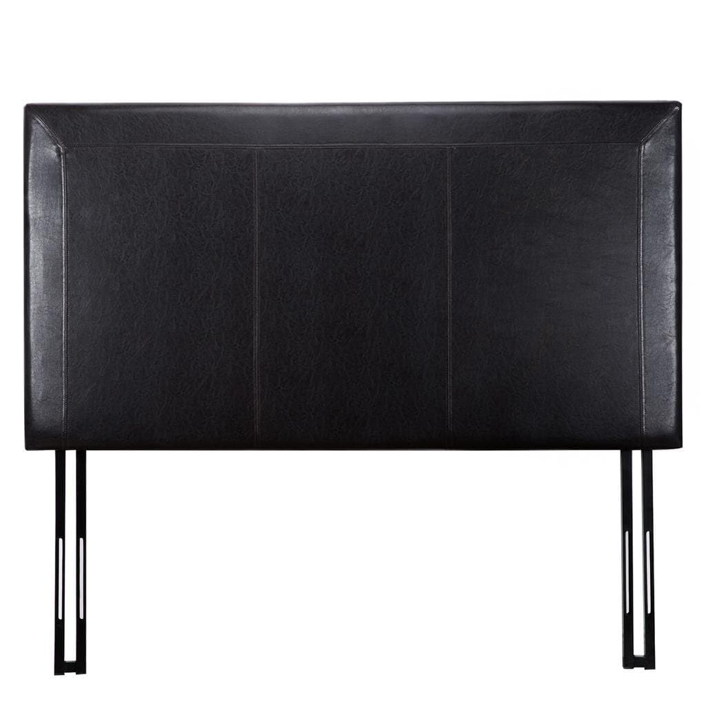 Zinus Faux Leather Headboard, Full/Queen, Dark Brown