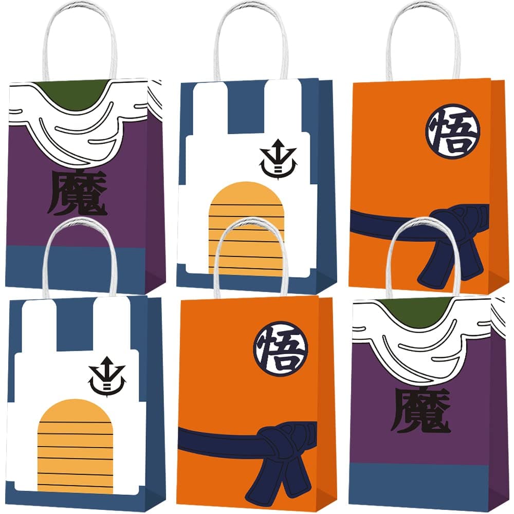 TitiyogoParty Favor Bags 15PCS for Dragon Seven Ball Gift Bags Goodie Bags Dragon Seven Ball Treat Candy Bags for Dragon Seven Ball Themed Birthday Party Supplies Decorations