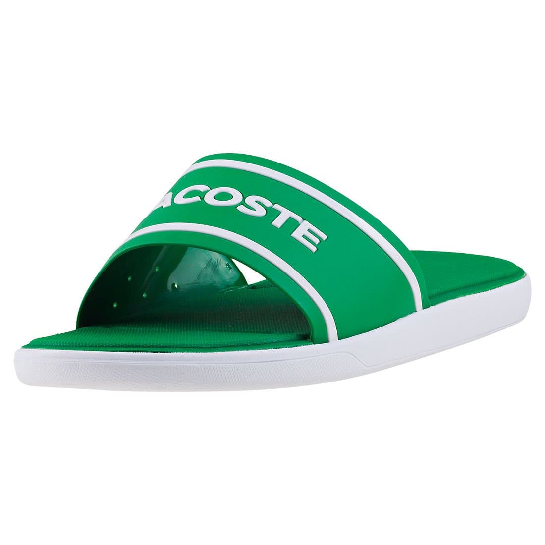 Lacoste Mens L.30 118 2 Slides Open Toe Rubber Summer Lightweight Sandal