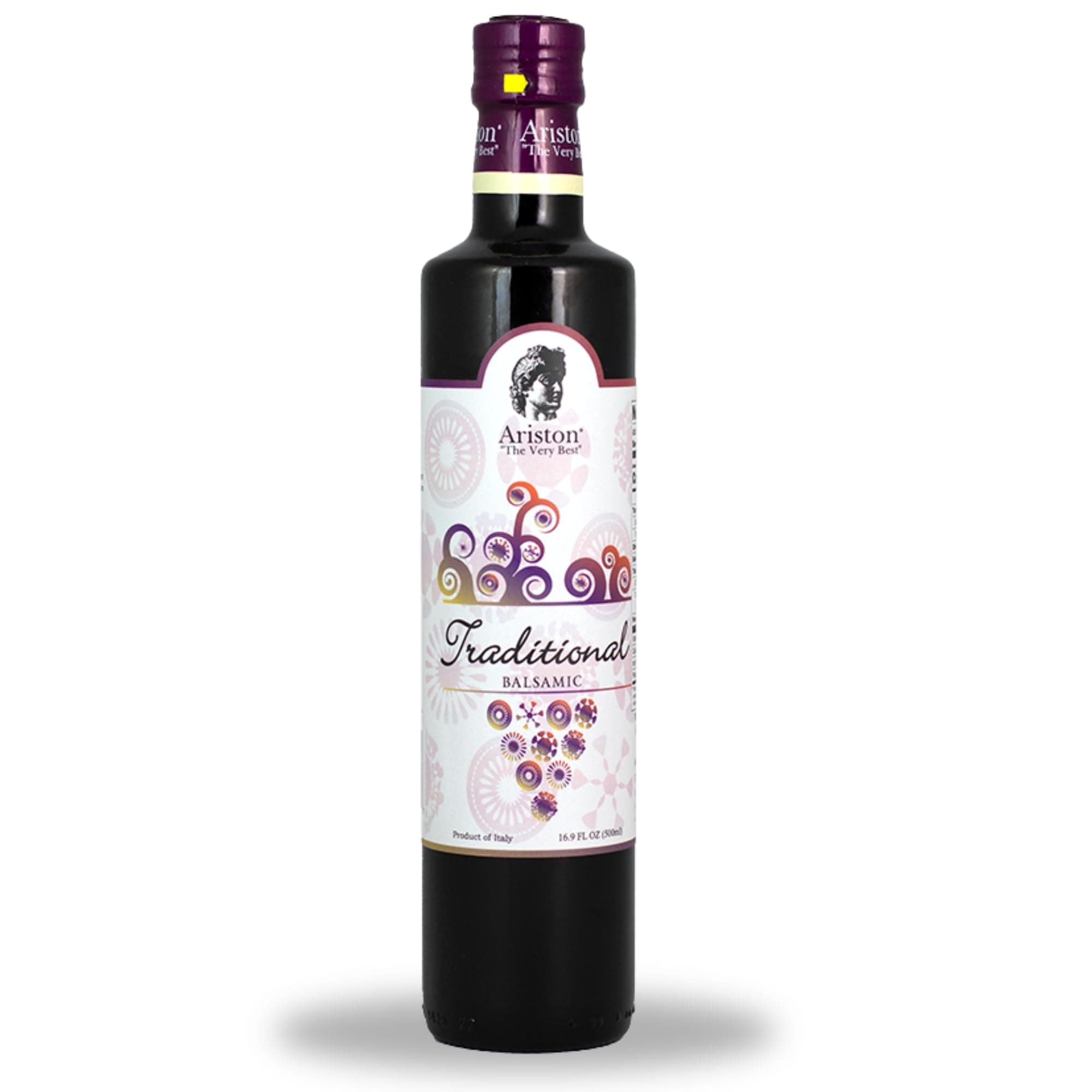 "The Very Best" Premium Balsamic Vinegar – Barrel Aged, Gourmet Quality, Product of Italy – Vegan, Gluten Free, GMO Free, No Added Sugar, All-Natural, 16.9 fl oz (500ml) Traditional - Pack of 1