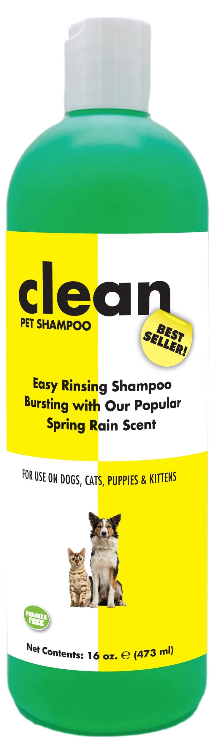 ShowSeason Clean Easy Diluting Spring Rain Scent Shampoo for Dogs & Cats, 3.8L