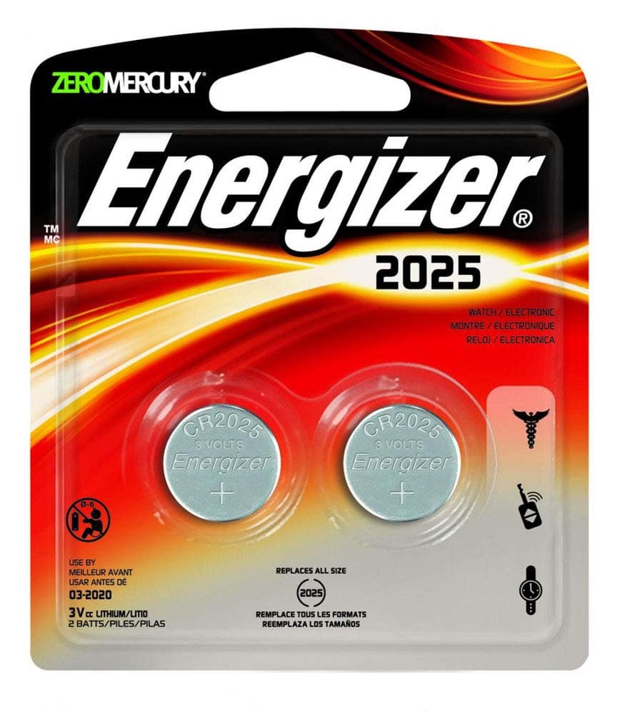 Energizer - Lithium Batteries 3.0 Volt For CR2025/DL2025/LF1/3V (2 Pack, Total 4)