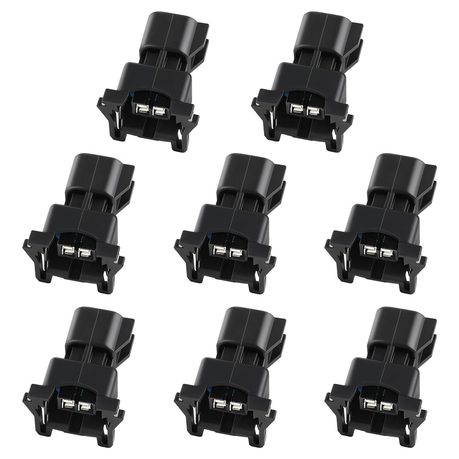 MOTOALL Fuel Injector Connector Adapters EV1 to EV6 Wire Wiring Harness USCAR LS2 LS3 LS7 LSX LS1 LS6 LT1 TPI LS Swap - 8pcs