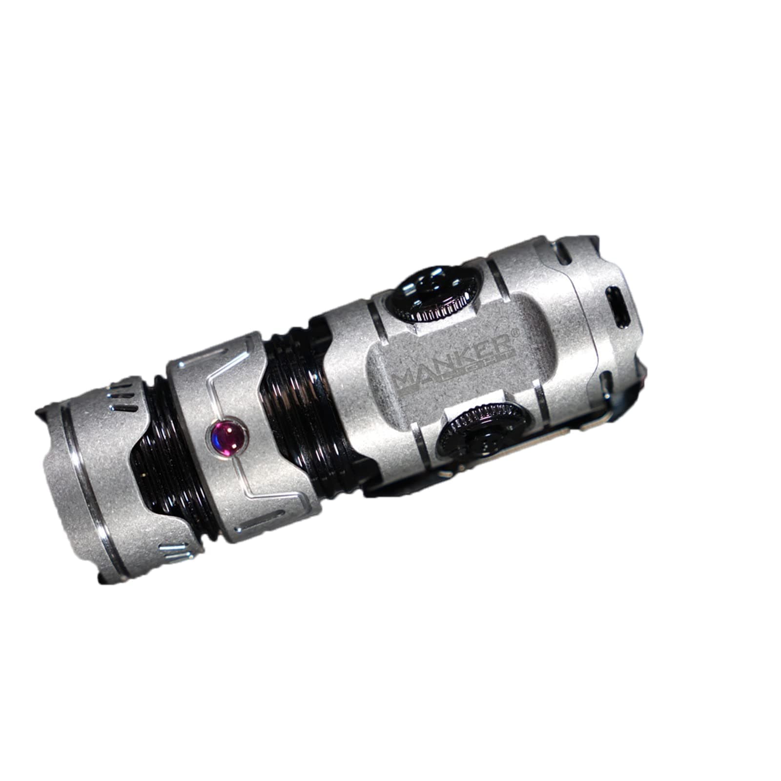 Time Scroll Titanium Stonewash III LED Pocket Flashlight, Up to 2500 Lumens Super Bright, EDC Portable Flashlight Fun Decompression, Waterproof, 4 Modes, Perfect for Hiking, Emergency Outdoor