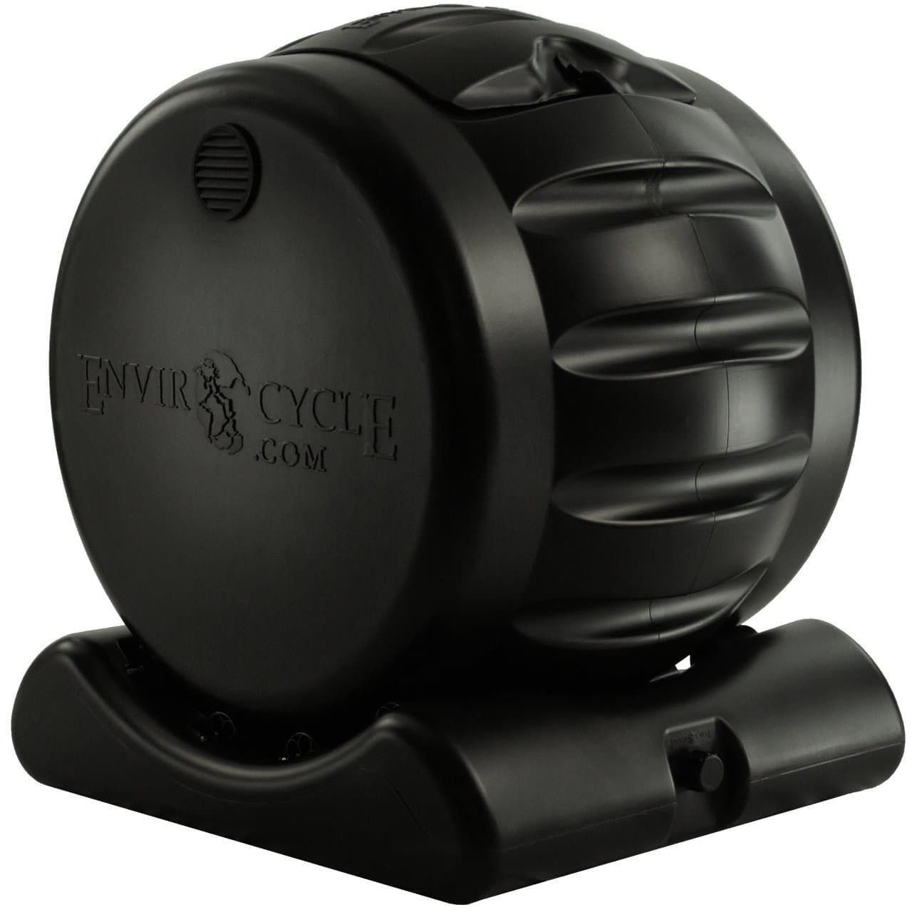 The Most Beautiful Composter in The World in Black, Made in America, Food Safe, BPA and Rust Free, No Assembly Required, Envirocycle Composting Tumbler Bin and Compost Tea Maker …