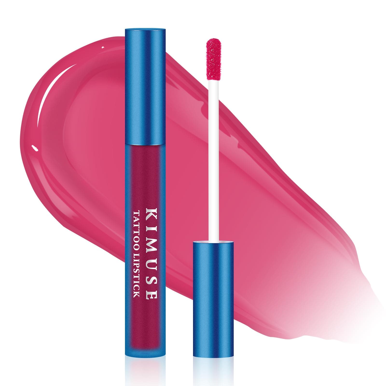 KIMUSE Tattoo Peel & Reveal Lip Stain, Waterproof Long Lasting Peel Off Lip Liner Tattoo, Non Stick Color Peel Off Mask Lip Gloss Makeup