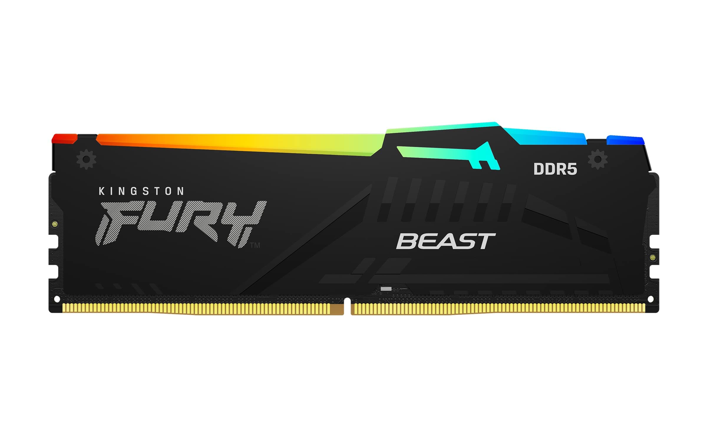 Kingston Fury Beast 64GB (2x32GB) 5200MT/s DDR5 CL36 RGB Desktop Memory Kit of 2 | Infrared Syncing | AMD Expo | KF552C36BBEAK2-64