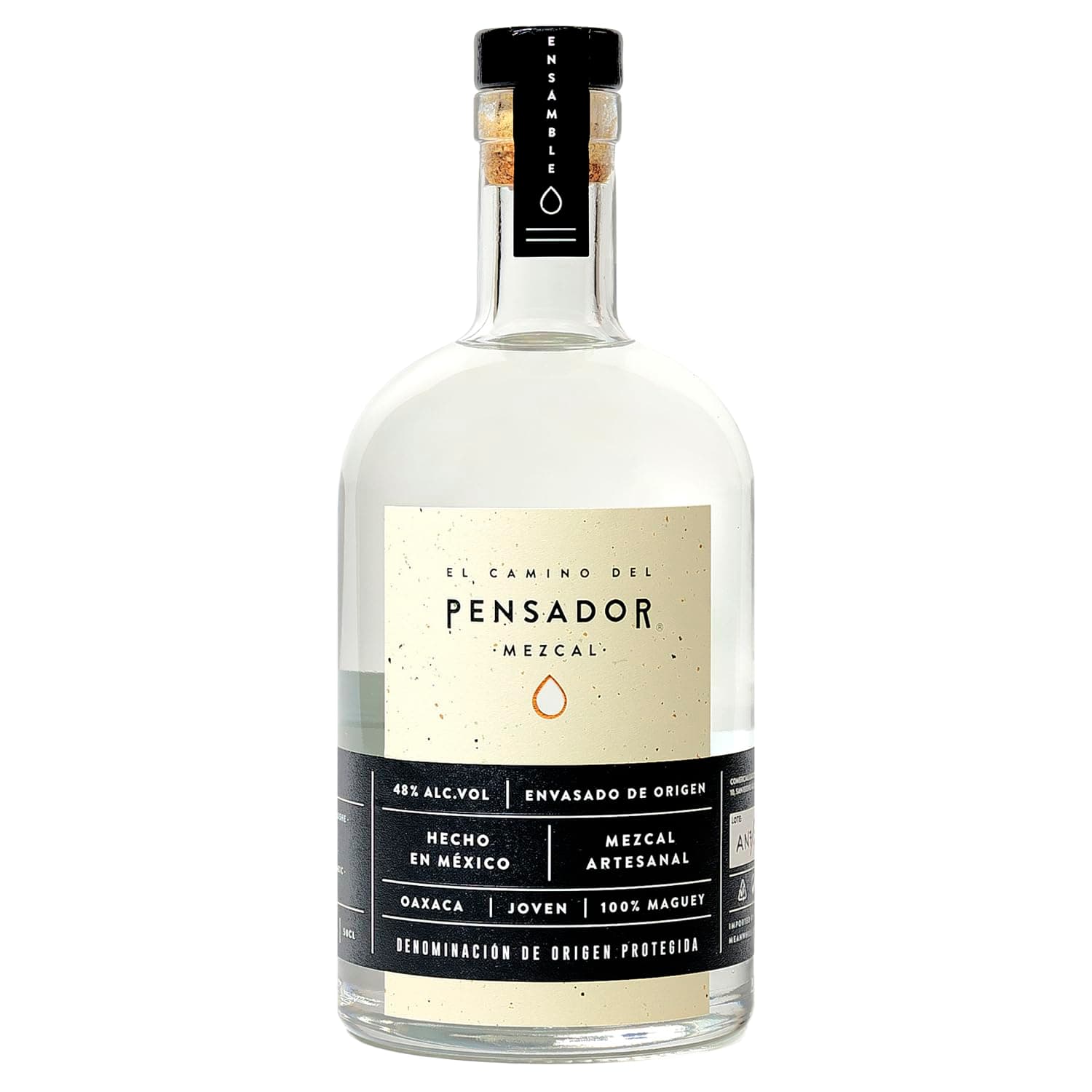 Pensador - Ensamble Mezcal 50cl - Espadín & Madrecuishe - 48% ABV - Notes of Roasted Apricot and Bittersweet Cacao