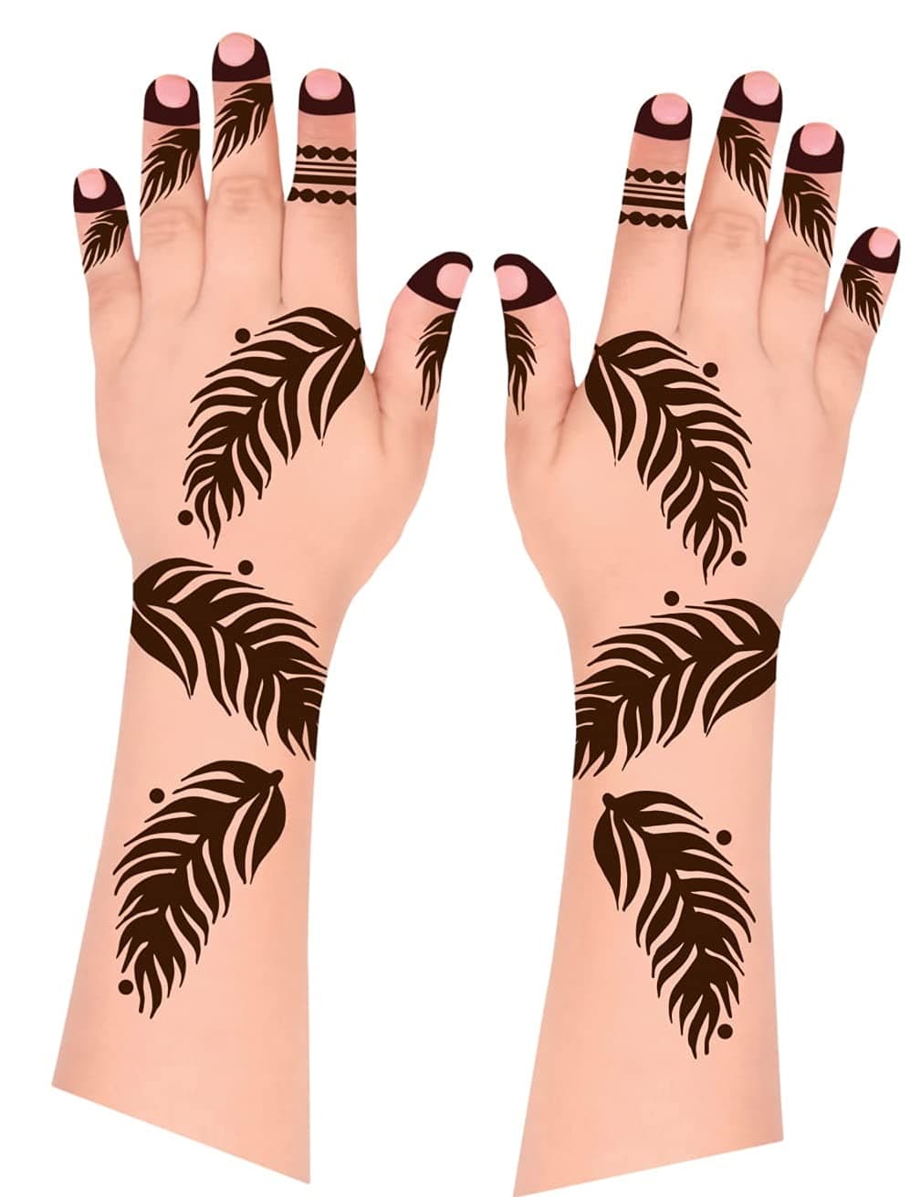 ZAHRA - HENNA TATTOO DESIGNS/STENCIL/STICKER/الزهراء- استنسل الحناء/ملصقات الحناء/ستيكرات وملصقات الحناء/الحناء الوشمZRM2006