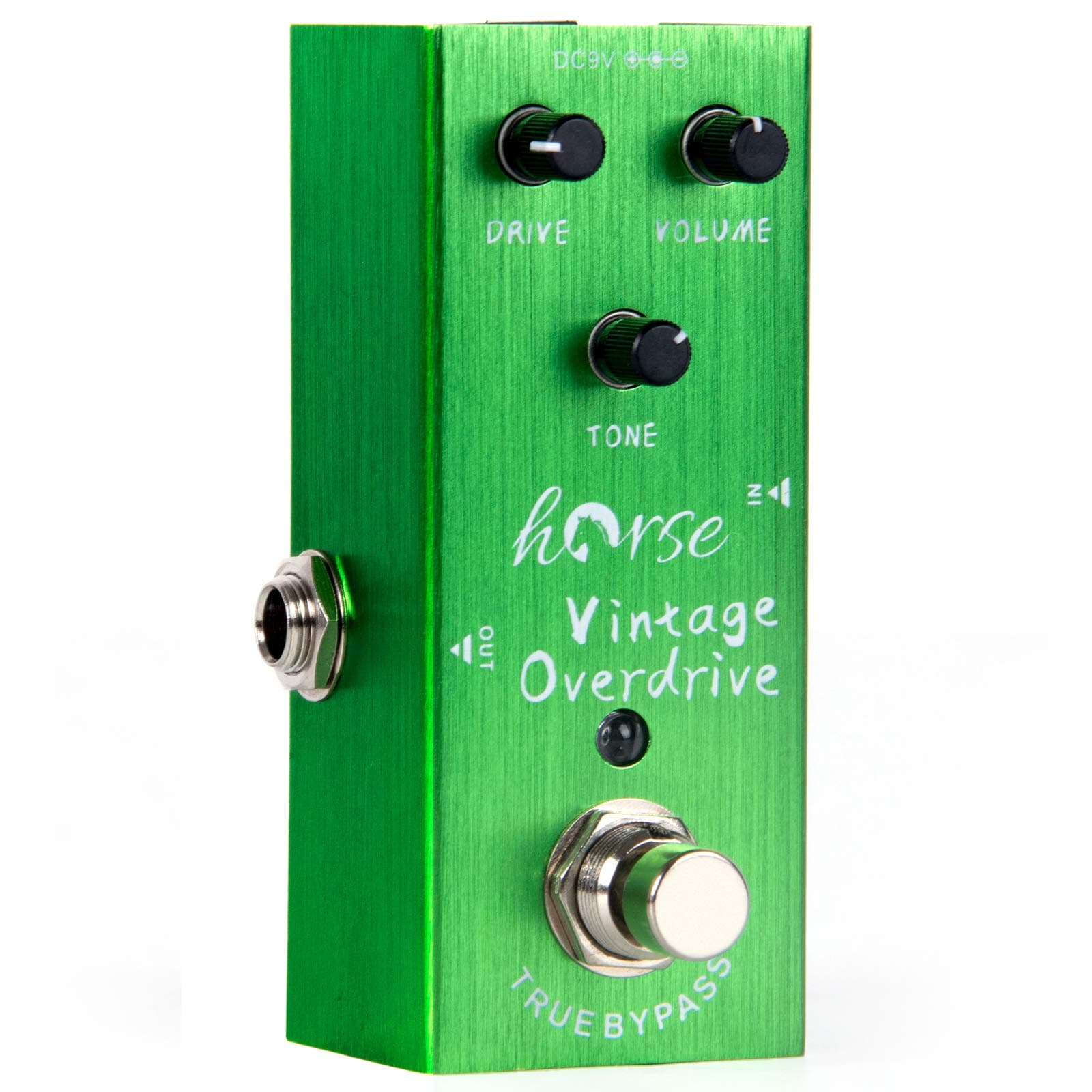 Overdrive Pedal, Horse Electric Guitar Effects Pedals Mini Single Type DC 9V True Bypass