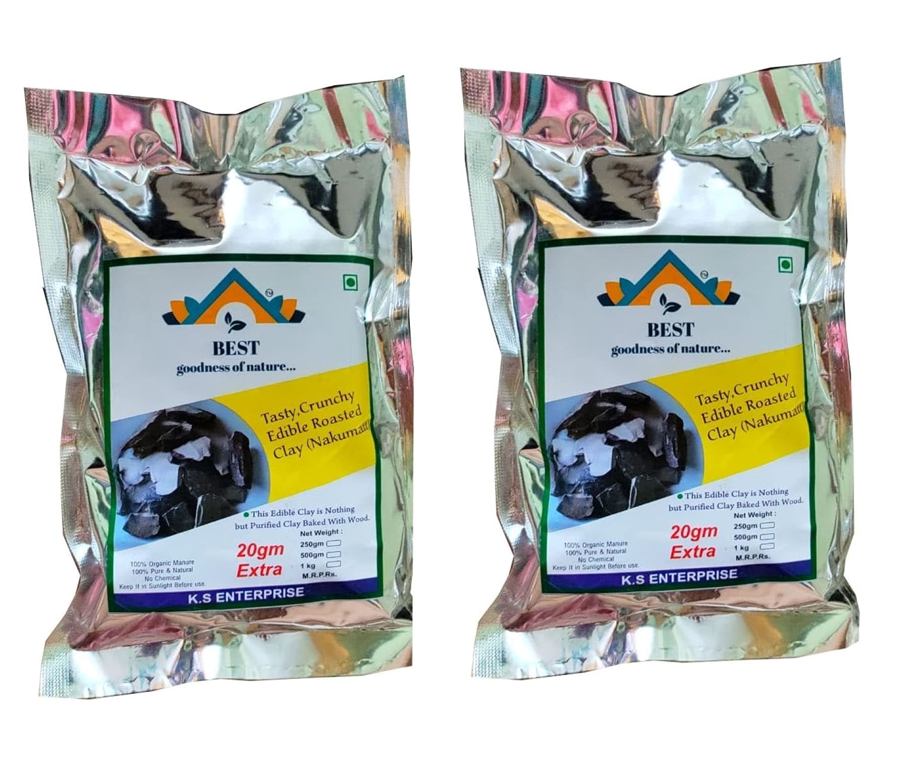 Best Indian Tasty Crunchy Edible Roasted Clay | Bhutdo | Khadi | Mitti | Butter Soil Manure | Roasted Nakumatt | Nakumatt Clay (Pack of 1kg)