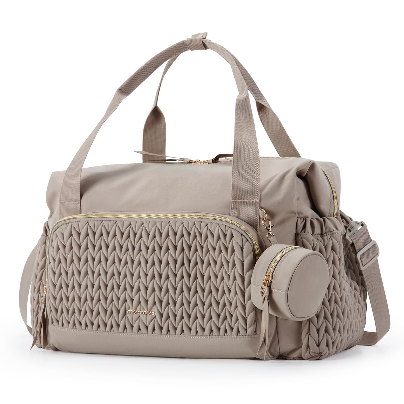 mommore Diaper Bag Tote, Large Capacity Travel Diaper bags, Hospital Bag for Labor Delivery, Baby Bag with Pacifier Case | Hospital Bag, for Labor Delivery, Baby Bag, with Pacifier Case