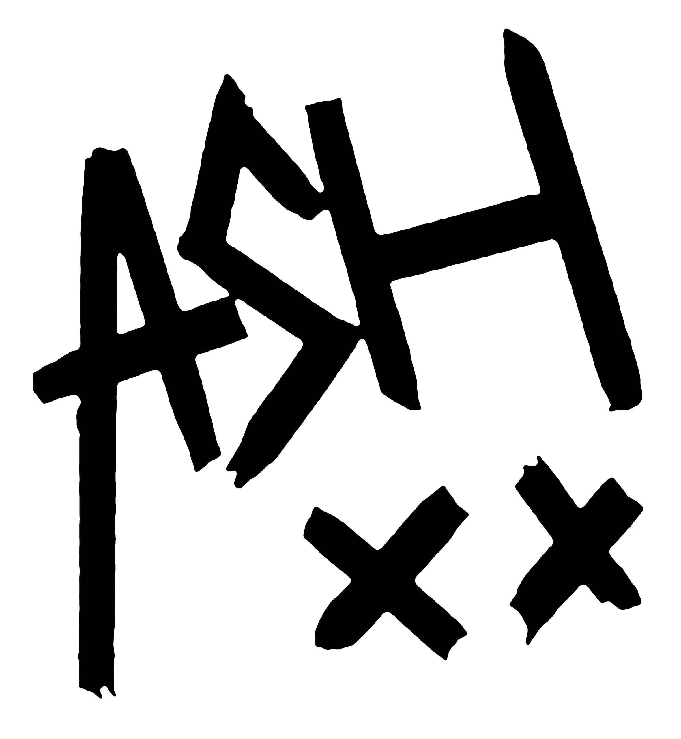 Black Ashton Irwin Decal Logo
