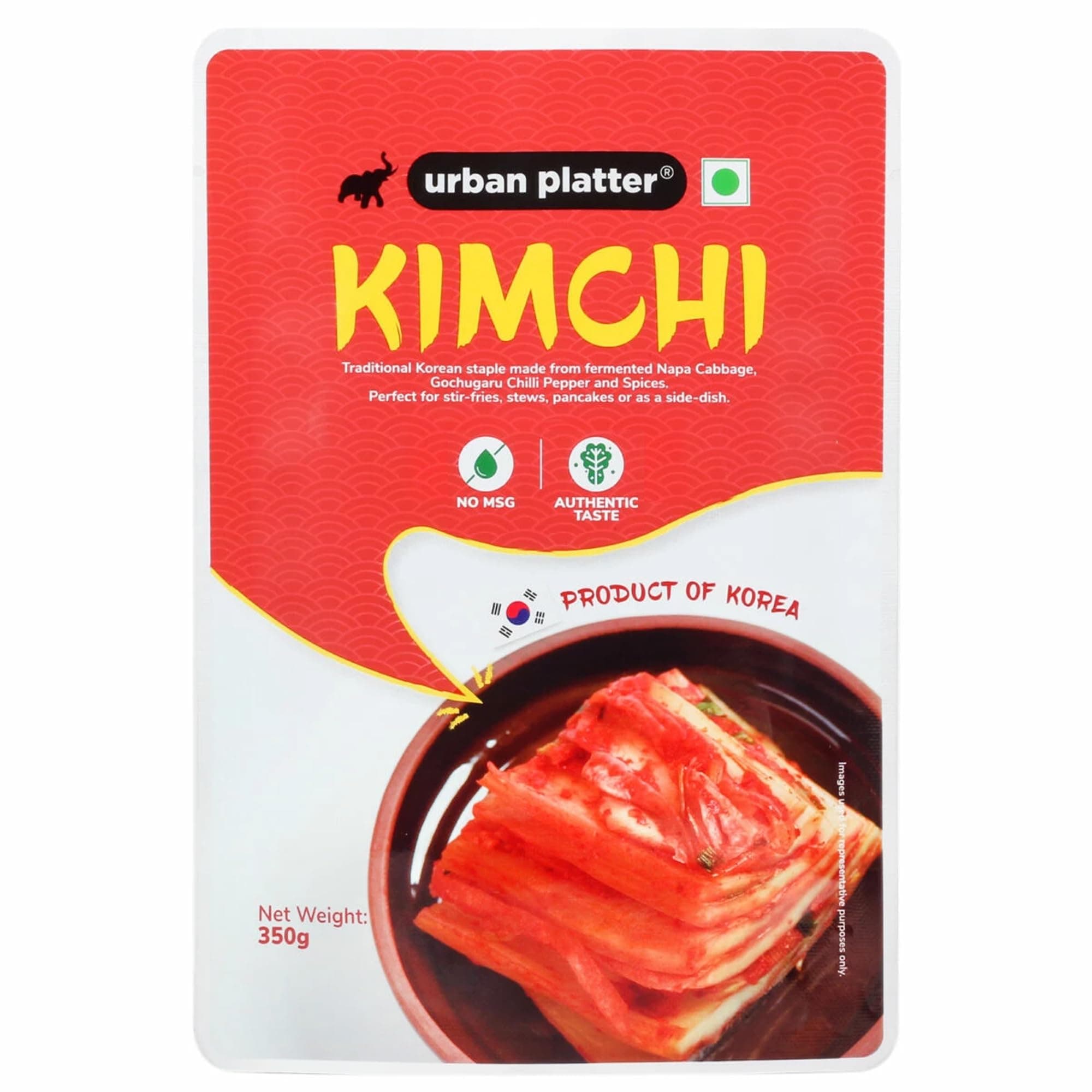 Korean Kimchi, 350g (Product of Korea, Staple Traditional Korean Recipe, Shelf-Stable and Preservative-Free)