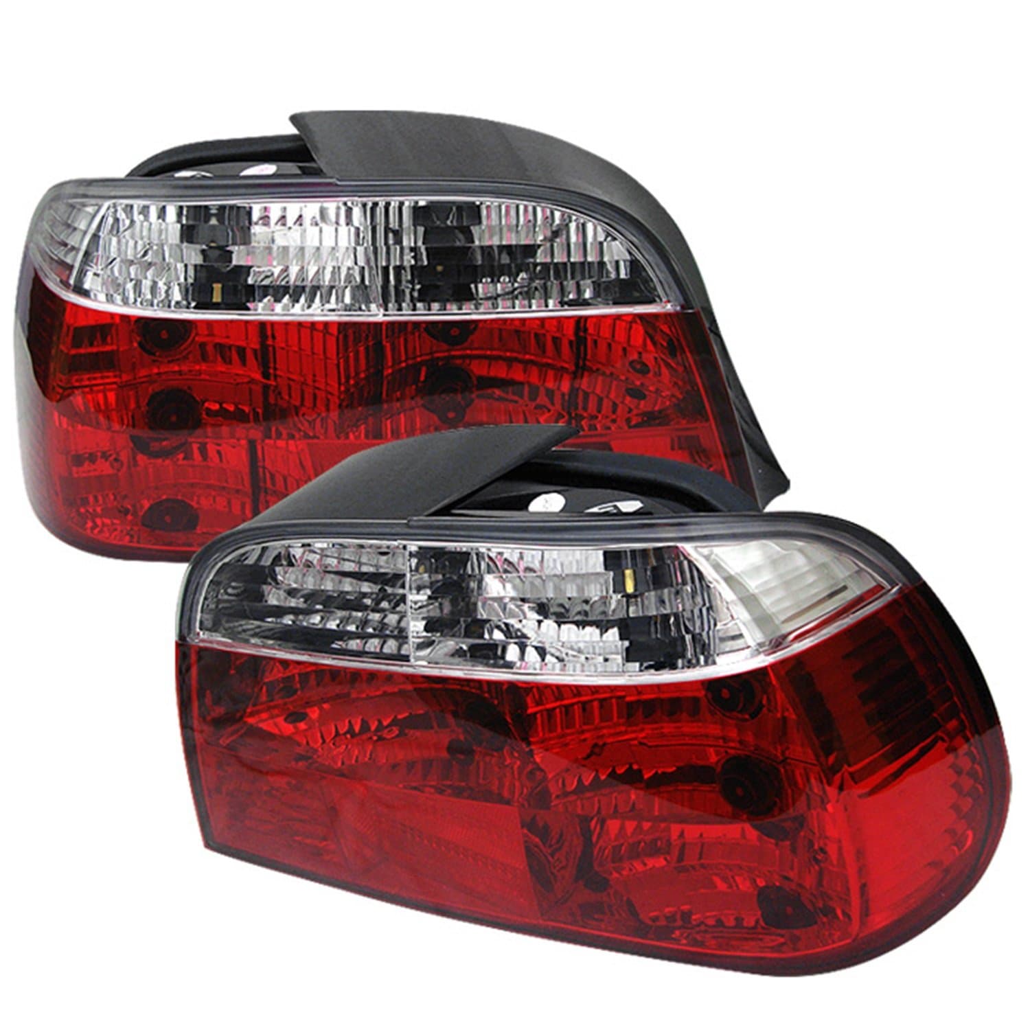 SpyderAuto Spyder 5000651 BMW E38 7-Series 95-01 Crystal Tail Lights - Red Clear