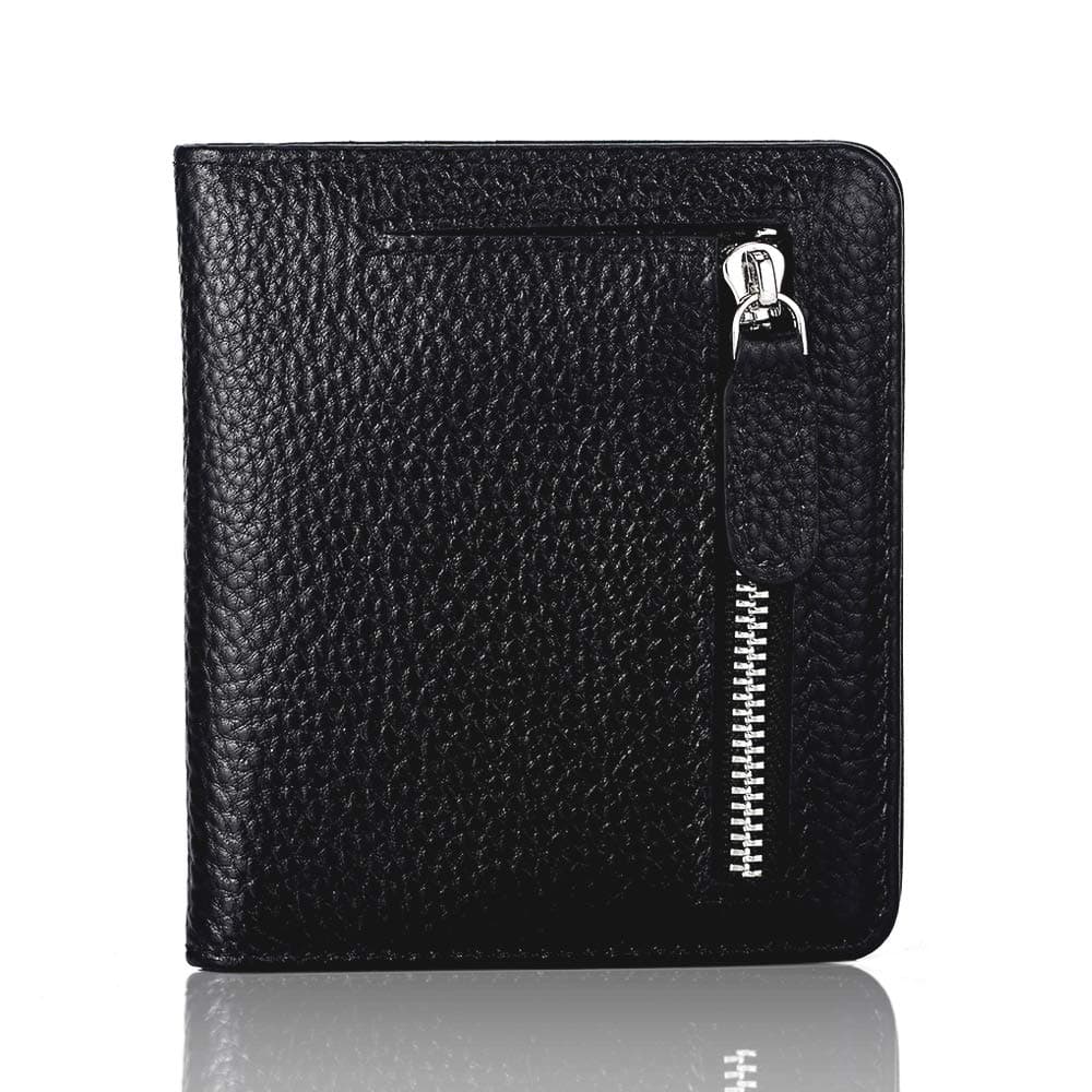FUNTOR Small Wallets for Women, Ladies Small Compact Bifold Pocket RFID Blocking Genuine Leather Wallet for Women