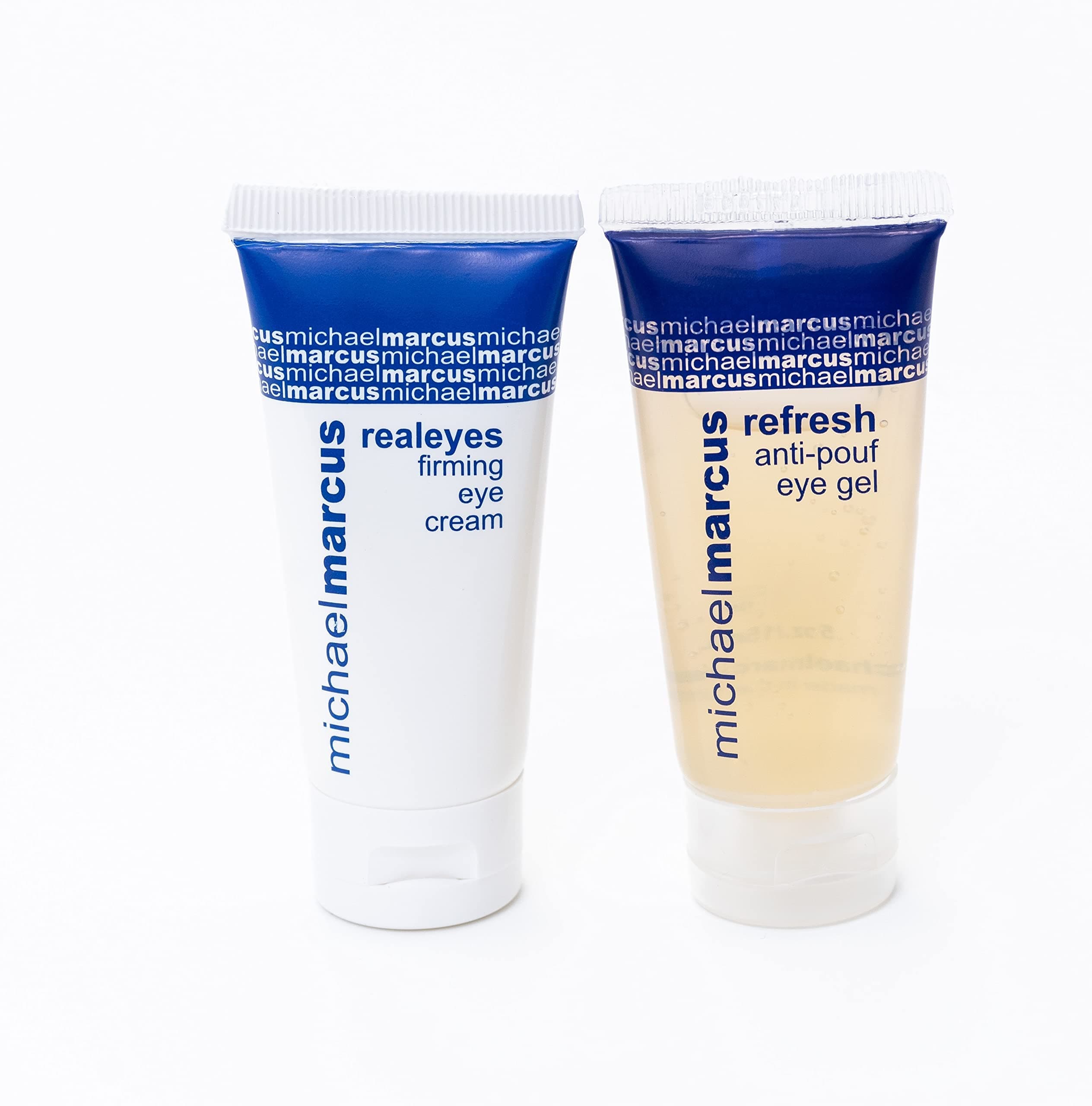michael marcusRealEyes & Refresh Eye Duo - Moisturizing Eye Cream & Eye Gel to Support Firmness & Elasticity - Helps Reduce Puffy, Tired Eyes - Natural Skincare Products - (0.5oz Bottles, 2 Pack)