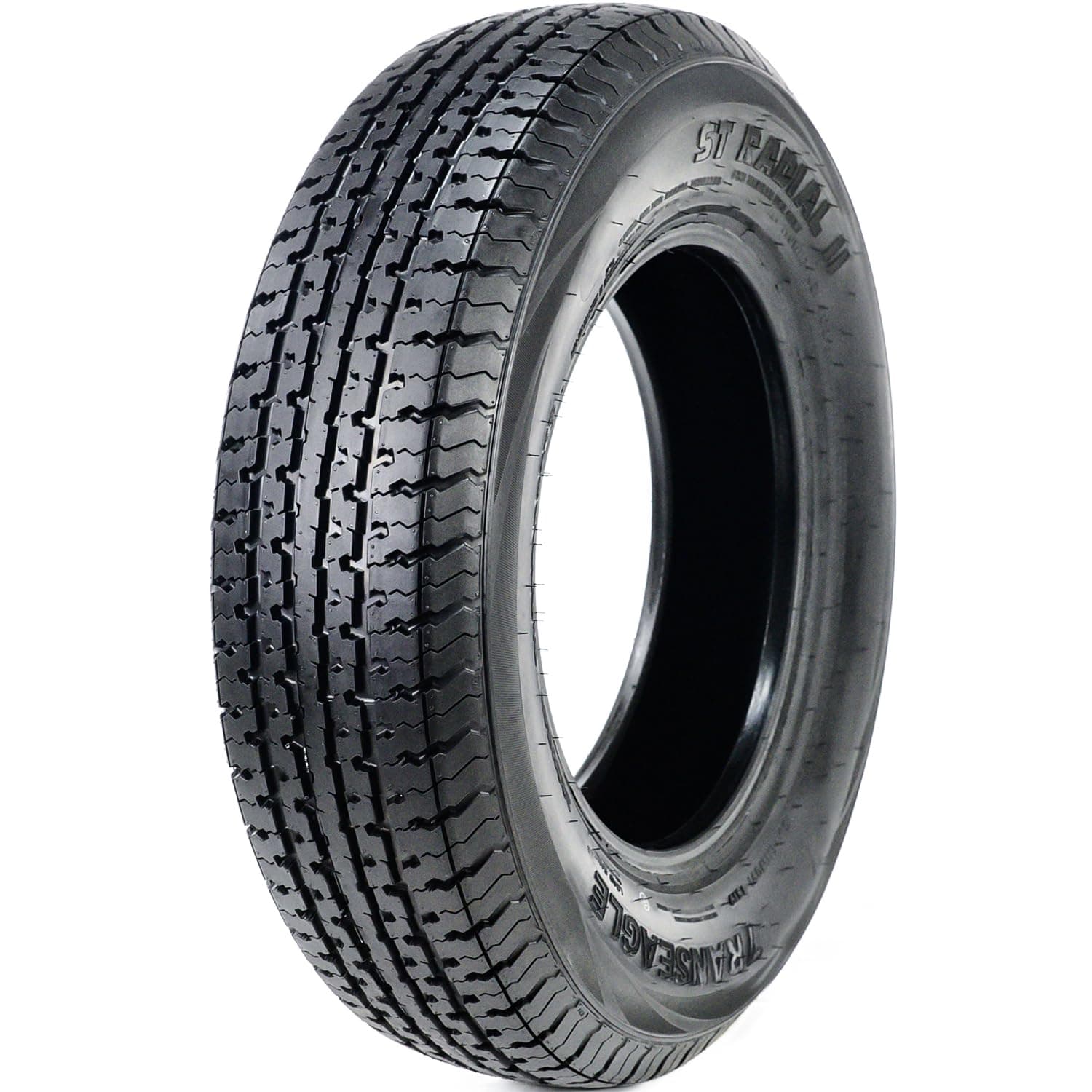 ST Radial II Premium Trailer Radial Tire-ST205/75R15 205/75/15 205/75-15 111/106L Load Range E LRE 10-Ply BSW Black Side Wall