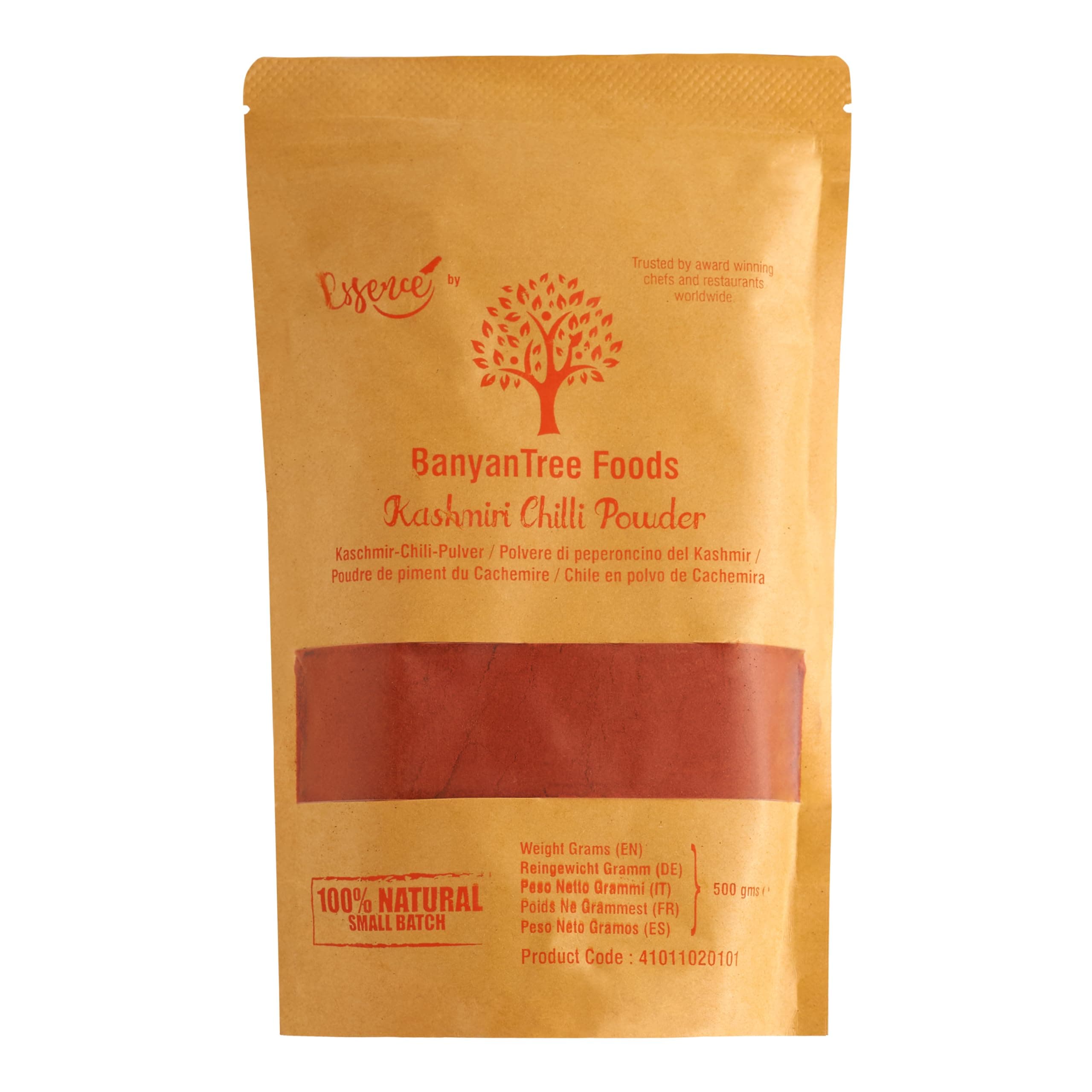BanyanTree Foods Kashmiri Chilli Powder | Kashmiri Red Chilli Powder 500g~ All Natural | Premium Quality | Indian Origin