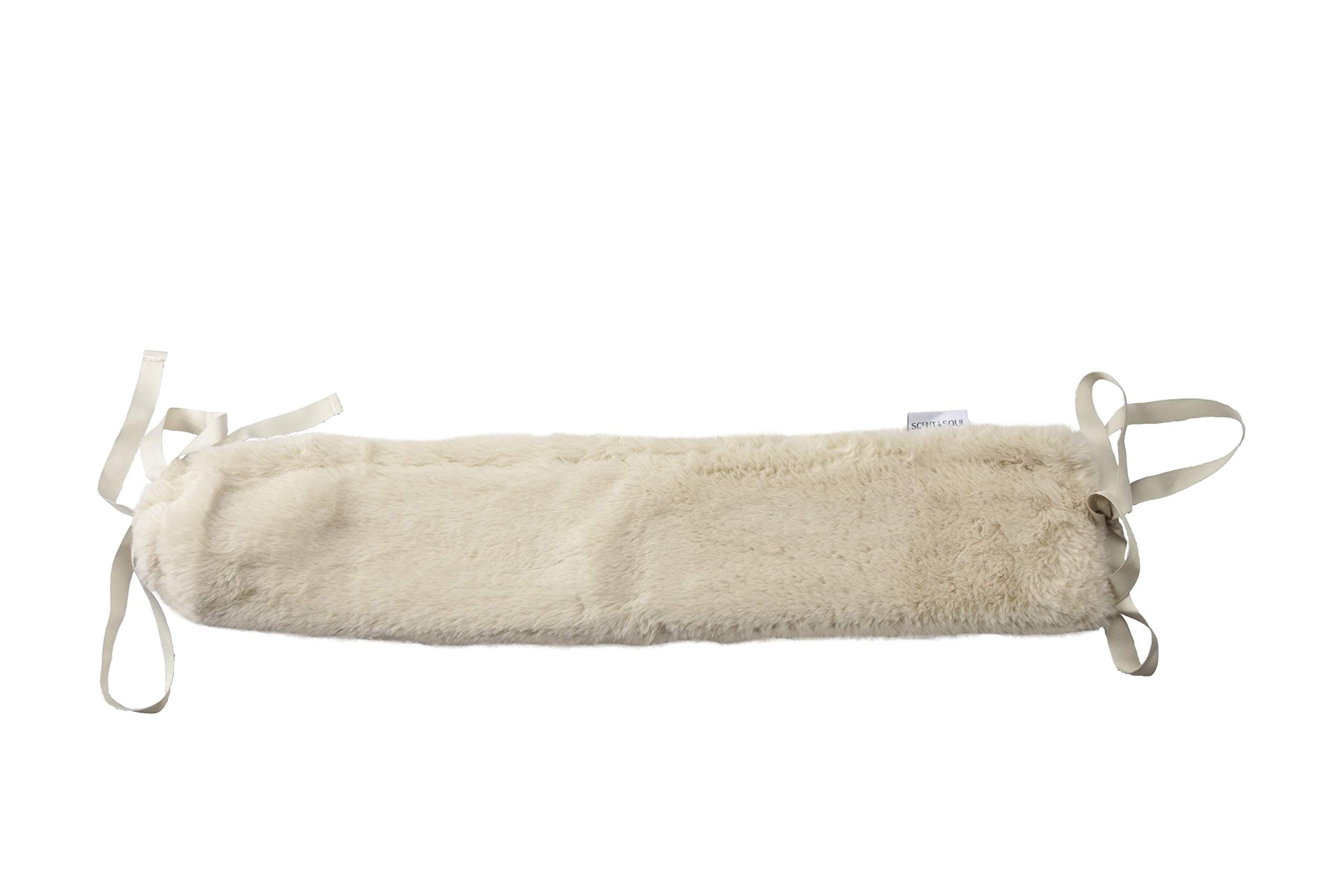 Scent and Soul Luxury Long Hot Water Bottle – Super Soft Plush Cover – Gorgeous Colour Options – Natural Rubber for Longer Heat and BPA Free – Easy Ties for Perfect Pain Relief on Aches or Injuries