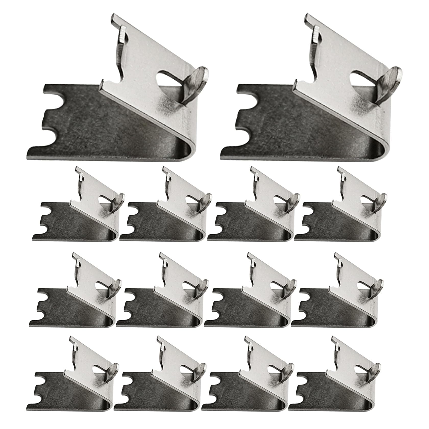 Refrigerator Shelf Clips 14Pcs Stainless Steel Thickened Home Fridge Clips Strong Load Replacement Rust Resistant Fridge AccessoriesRefrigerator Shelf Clips Freezer Shelf Clips Fridge Clips Fridge