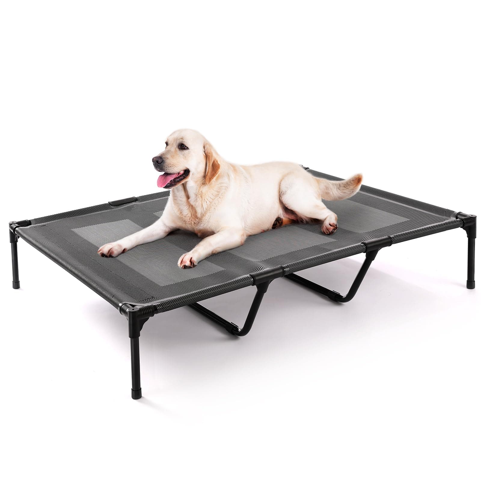 petizer Elevated Dog Bed for Extra Large Dogs, Outdoor Dog Cot Bed Waterproof, Raised Cooling Pet Bed, Washable Breathable XXL Dog Bed with Supporting Bars - Up to 200 LBs, Indestructible, X-Large