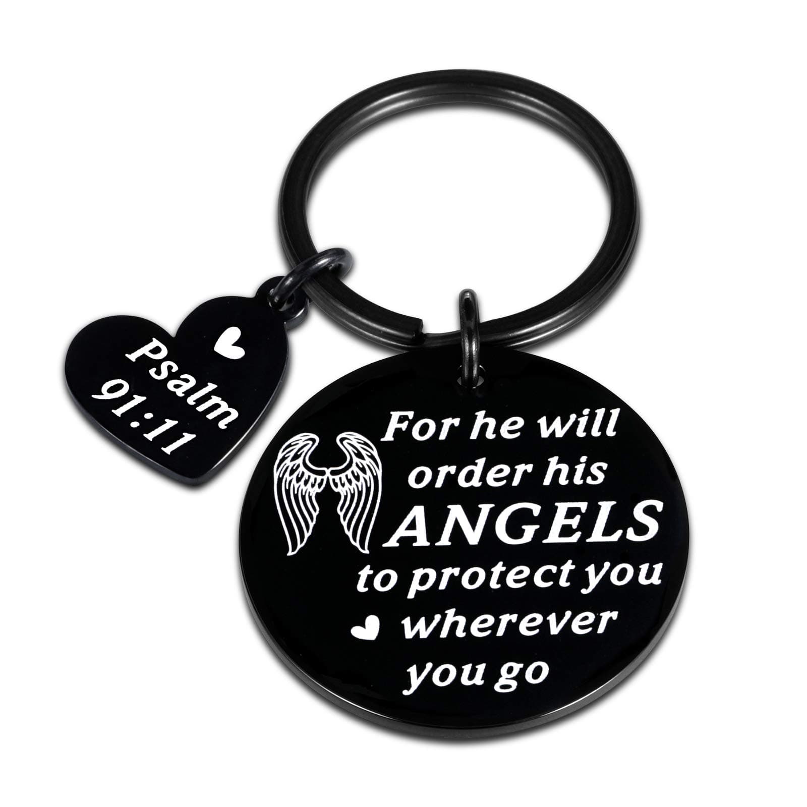 AMBREGRISSUN Bible Verse Keychain Christmas Religious Faith Gifts for Women Men Easter Prayer Christian Keyring Bible Verse