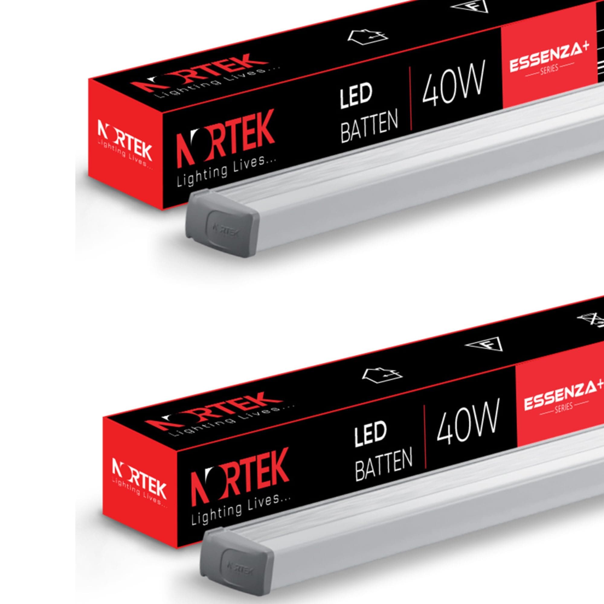 Essenza+ 40 Watt Led Tube Lights For Home - Save 80% Energy On Bills | Eco-Friendly & Durable (Cool White) Led Tube Light (Pack of 2) With 1-Year Warranty