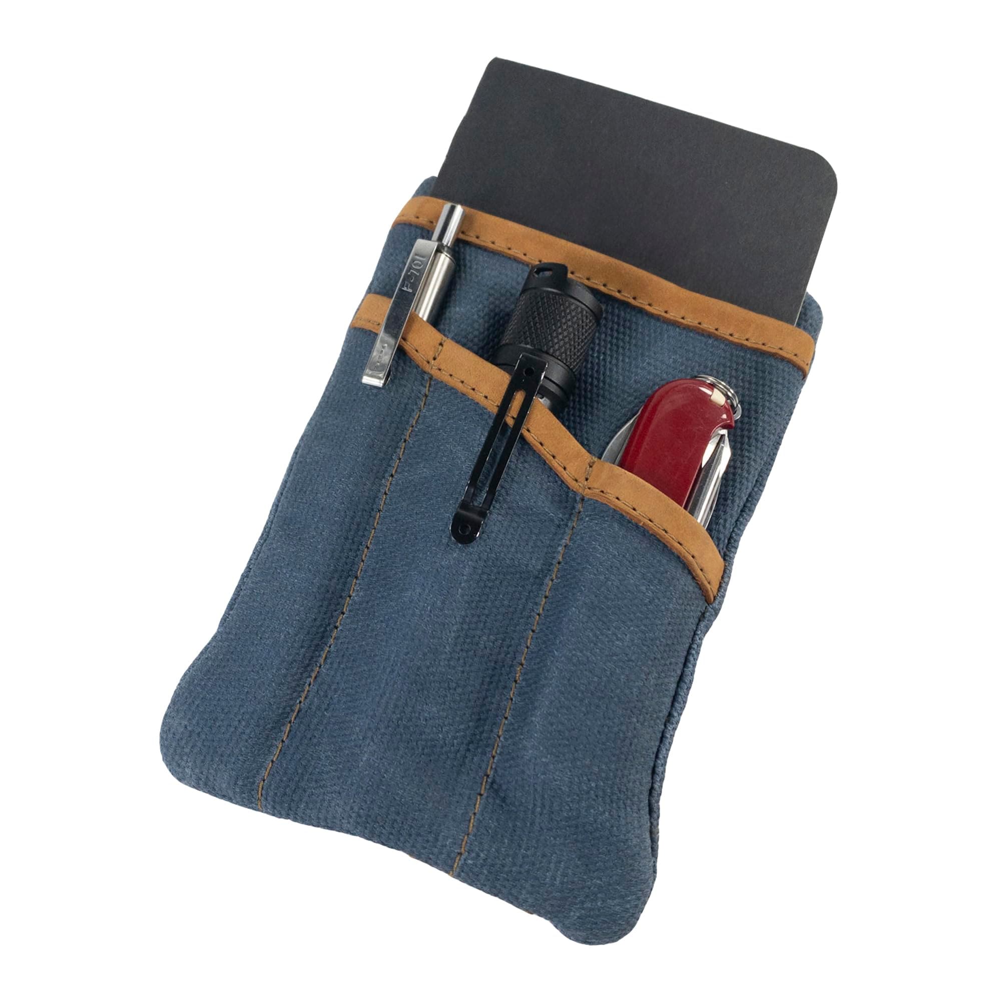 Hide & Drink, Multi-Tool Pocket Pouch, Compact Multipurpose EDC Zippered Bag, Mini Camping Tool Case, Waxed Canvas, Knife Holster, Handmade Slim Organizer