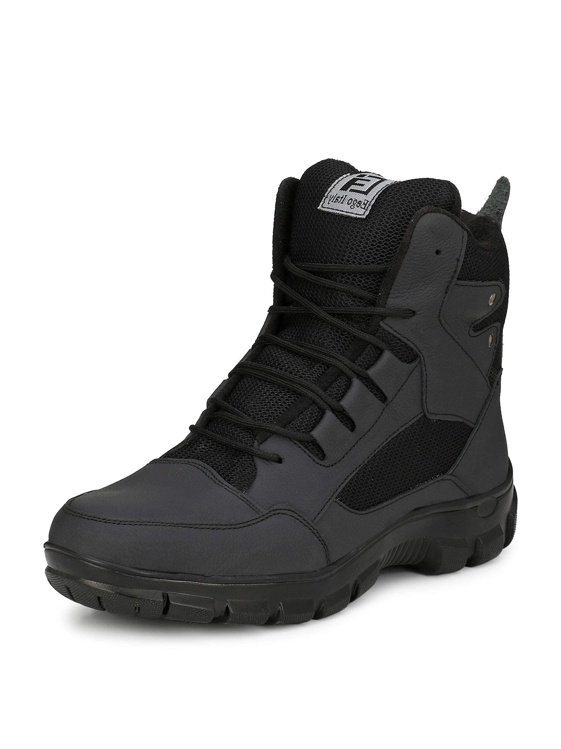 Eego Italy Genuine Leather Light Weight Men's Steel Toe Safety Boots with Anti Skid Sole