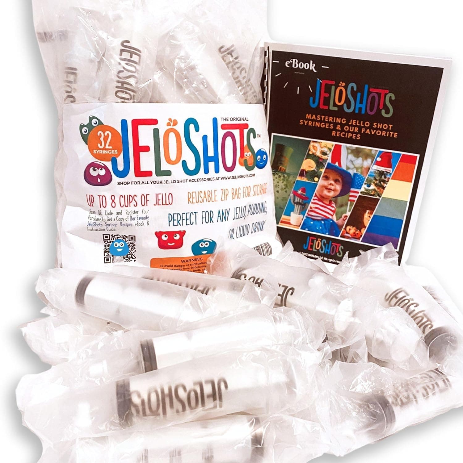 Jello Shot Syringes by JeloShots 32-Pack