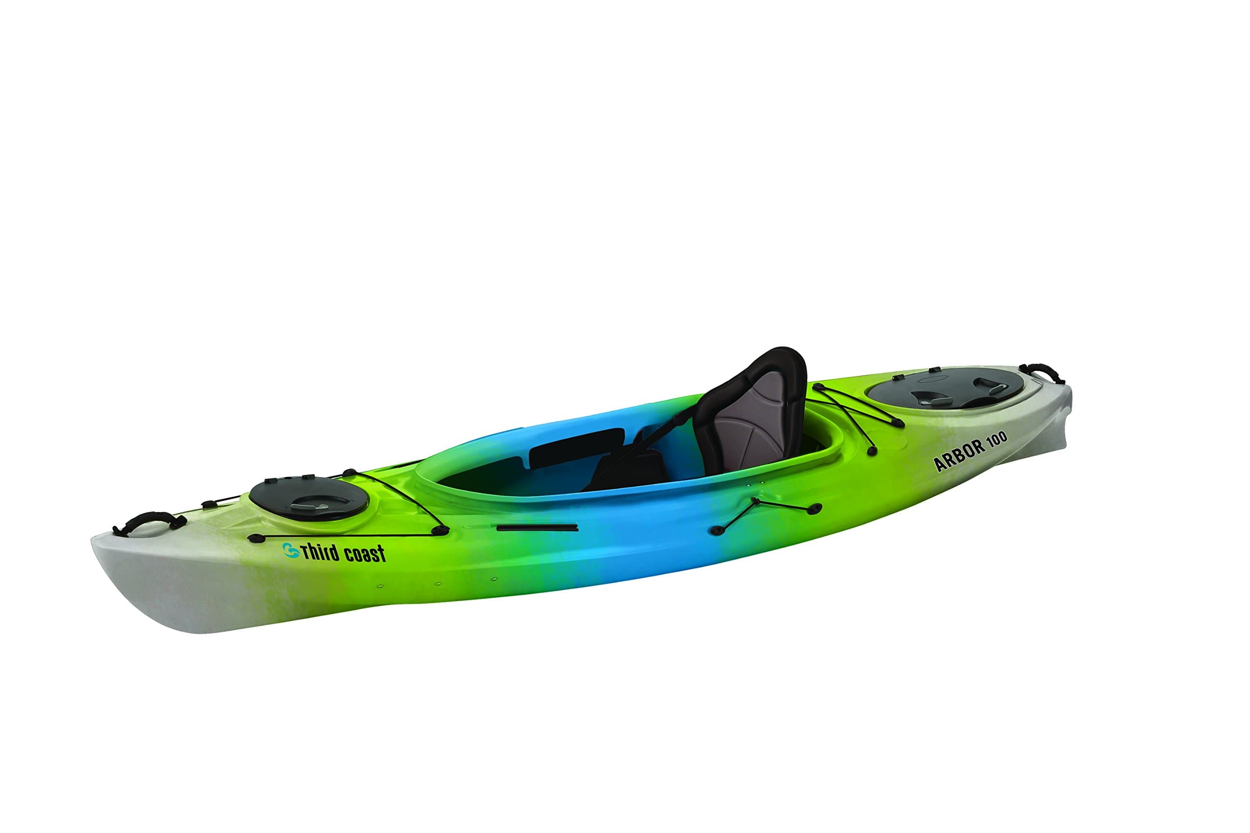Third Coast Arbor 100 Sit in Recreational Kayak (Citron/Blue/White)